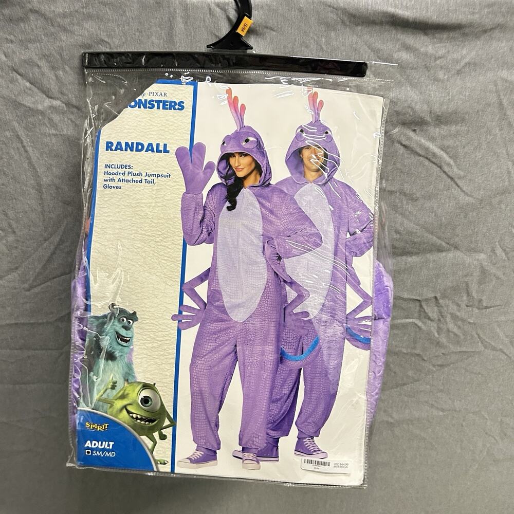 Disney Monsters Inc. Unisex Adult Randal Costume Union Suit Small Medium